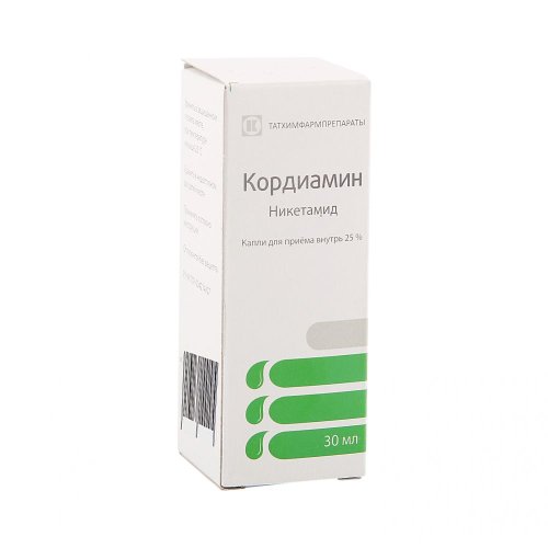 Кордиамин капли 25% 30мл