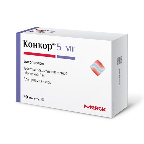 Конкор таб.п/о плен. 5мг №90