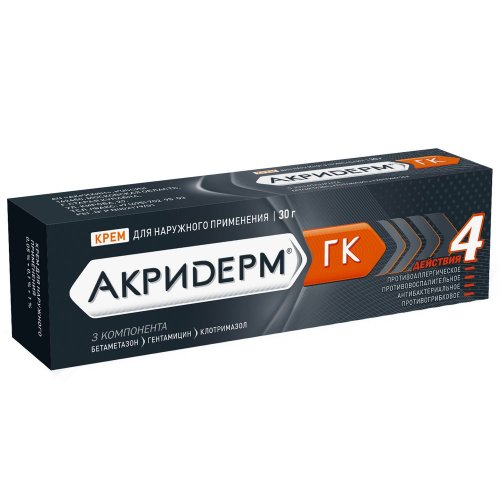 Акридерм ГК крем 30г