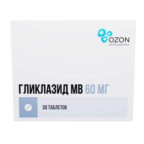 Гликлазид МВ таб.с мод.высв. 60мг №30