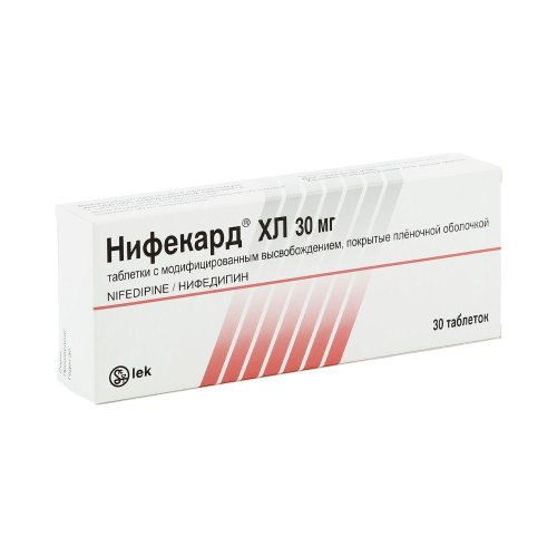 Нифекард XL таб.п/о плен.с мод.высв. 30мг №30