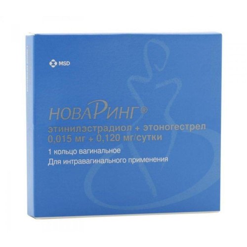 Новаринг кольцо вагинальное 0,12мг/0,015мг с аппликатором №1