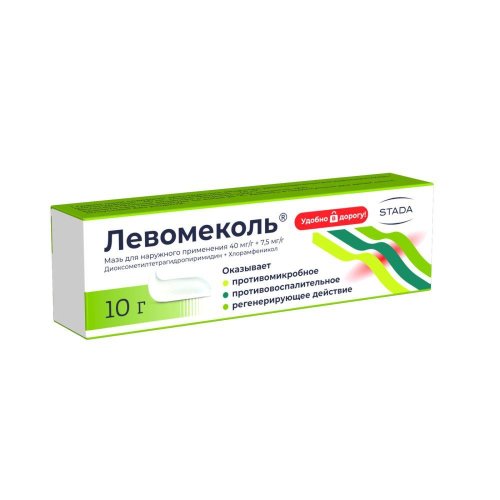 Левомеколь мазь для нар. прим. 0,04/г+0,0075/г 10г