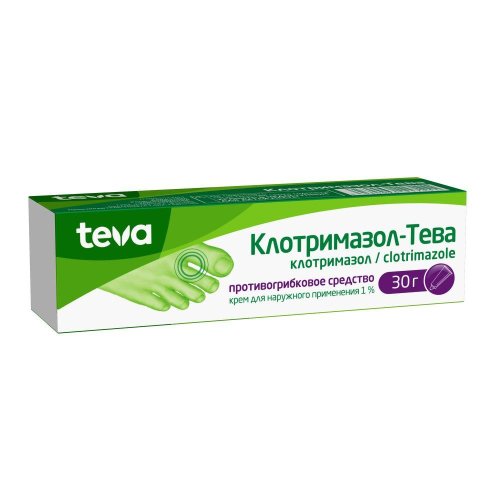 Клотримазол-Тева крем 1% 30г