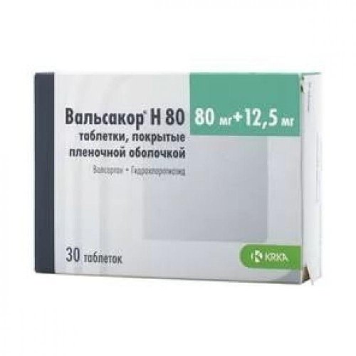 Вальсакор Н таб.п/о 80мг+12,5мг №30