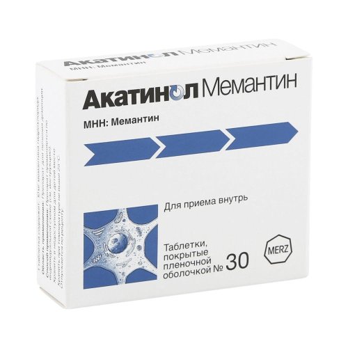 Акатинол Мемантин таб.п/о 10мг №30
