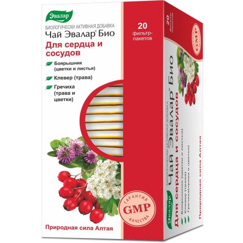 Эвалар чай для сердца/сосудов ф/п 1,5г №20