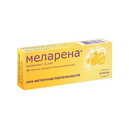 Меларена таб.п/о плен. 0,3мг №30