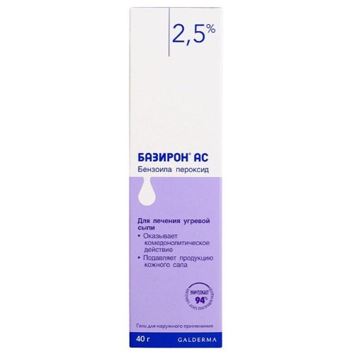 Базирон АС гель 2,5% 40г