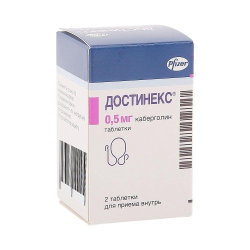 Достинекс таб. 0,5мг №2