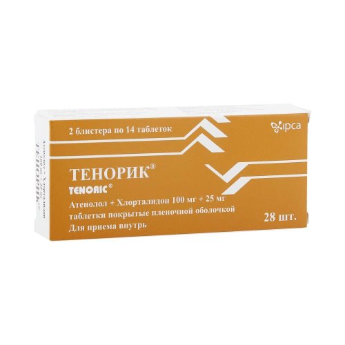 Тенорик таб.п/о плен. 100/25мг №28