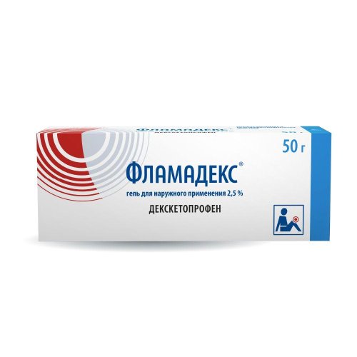 Фламадекс гель для наруж. прим. 2,5% 50г
