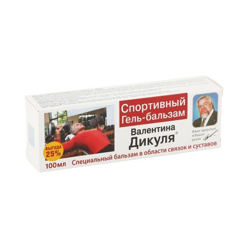Валентина Дикуля спортивный гель-бальзам 100мл