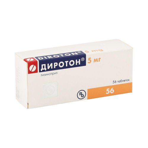 Диротон таб. 5мг №56