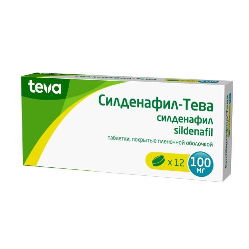 Силденафил-Тева таб.п/о плен. 100мг №12