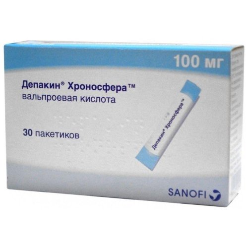 Депакин Хроносфера гранулы пролонг.действия 100мг №30