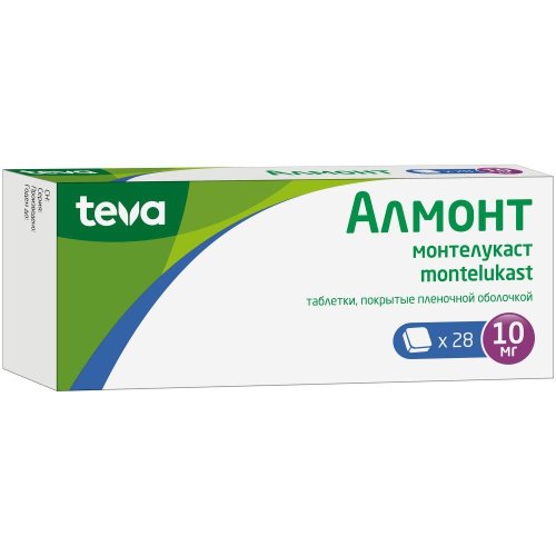 Алмонт таб.п/о плен. 10мг №28