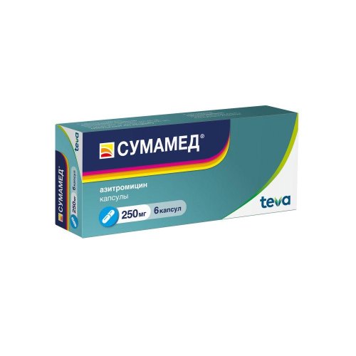 Сумамед капс. 250мг №6