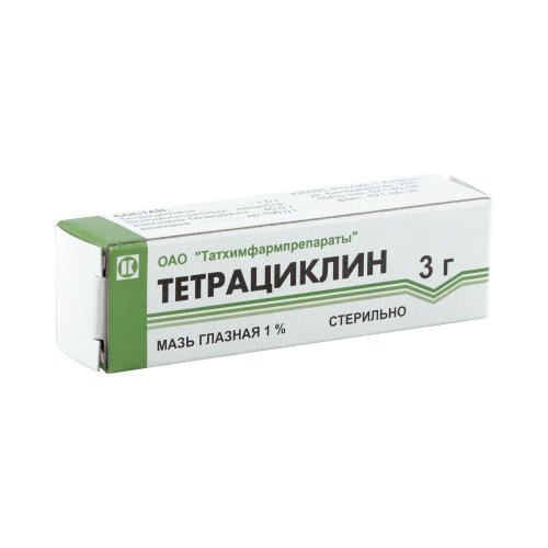 Тетрациклин мазь гл. 1% 3г