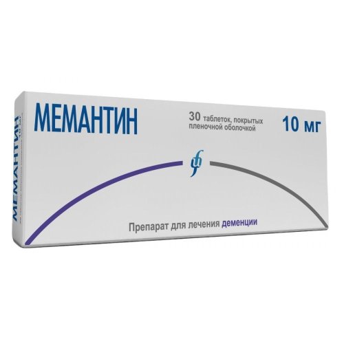 Мемантин таб.п/о плен. 10мг №30