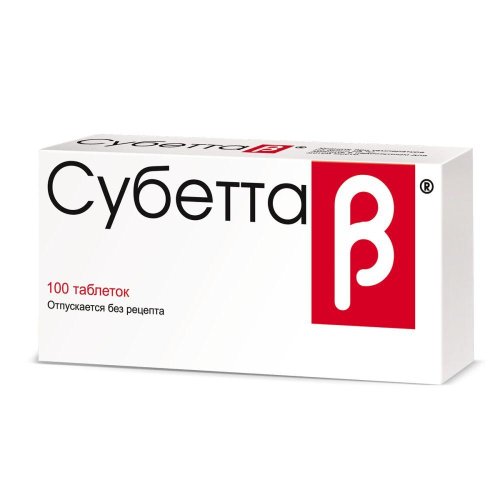 Субетта таб. для рассасыв. №100