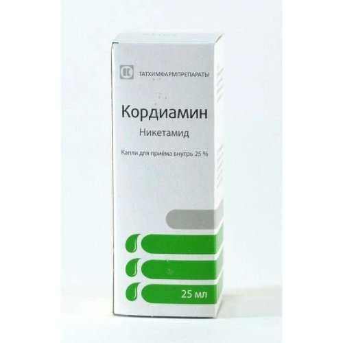 Кордиамин капли 25% 25мл