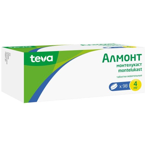 Алмонт таб.жев. 4мг №98