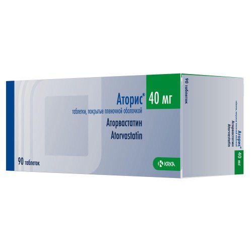 Аторис таб.п/о плен. 40мг №90