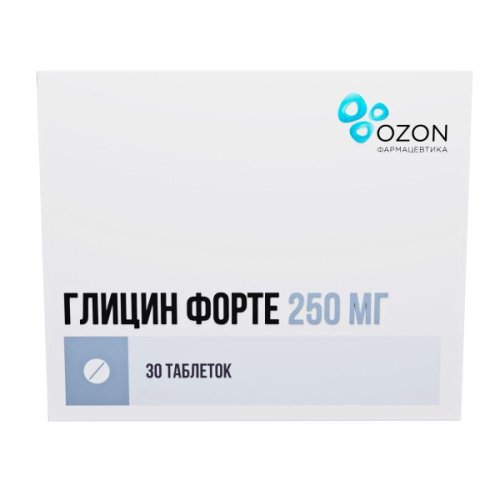 Глицин Форте таб. защеч. и подъязыч. 250мг №30 