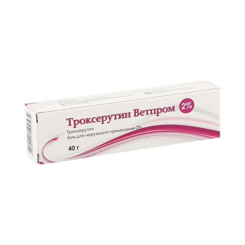 Троксерутин гель д/наруж.прим. 2% 40г