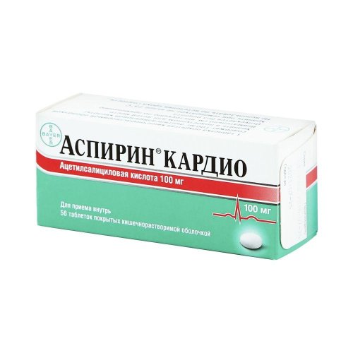 Аспирин кардио таб.п/о 100мг №56