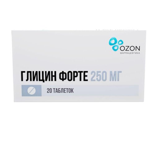 Глицин Форте таб. защеч. и подъязыч. 250мг №20