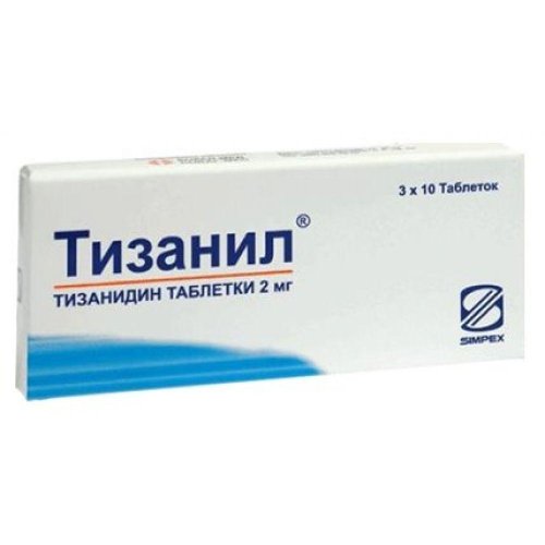 Тизанил таб.п/о пролонг. 2мг № 30