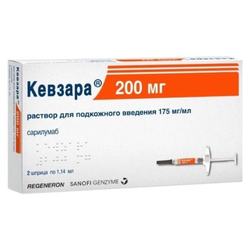 Кевзара р-р д/п/к введ. 175мг/мл 1,14мл №2