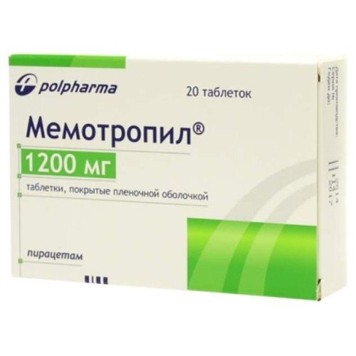 Мемотропил таб.п/о 1200мг №20